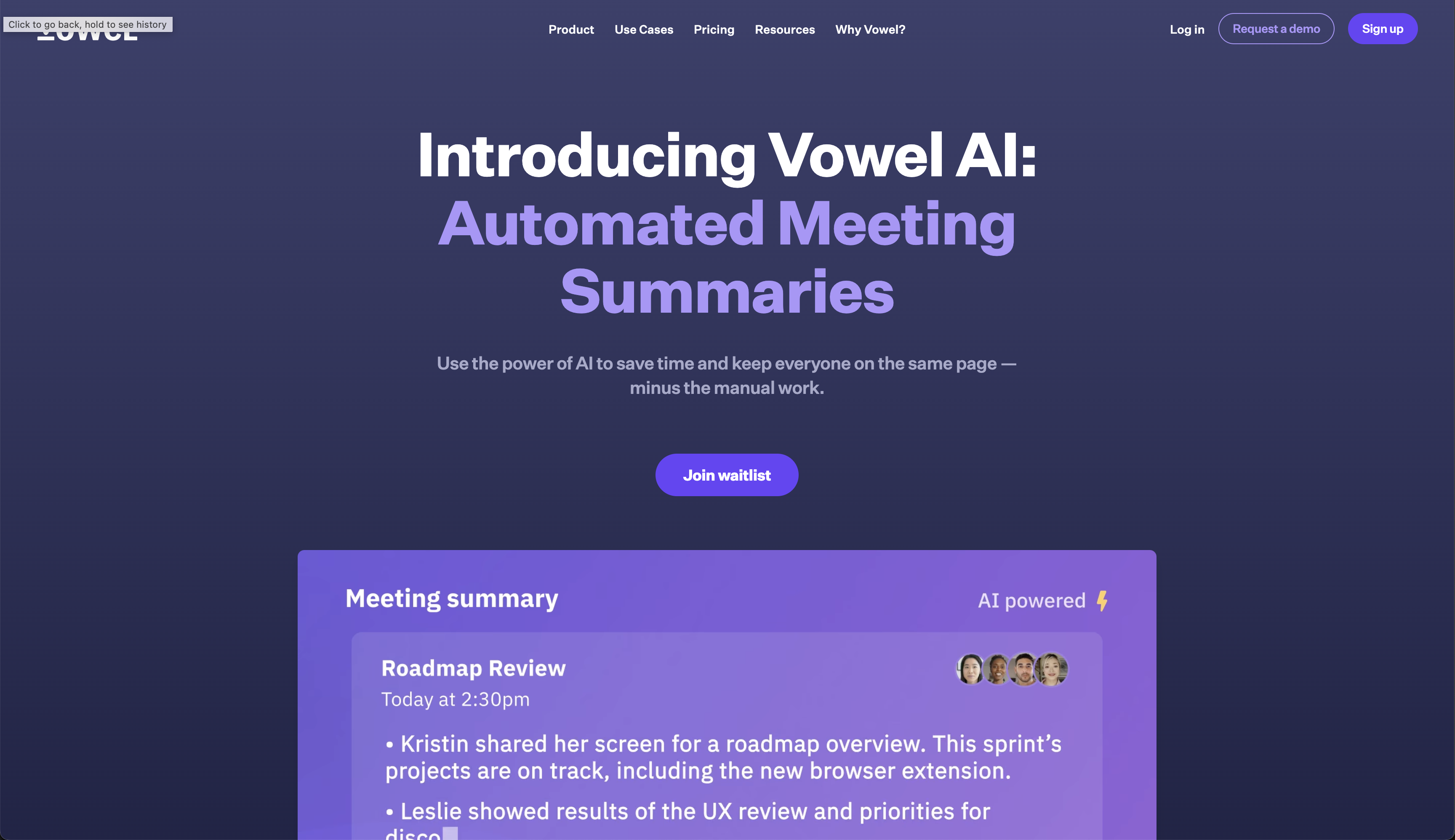 Vowel AI - screen 3