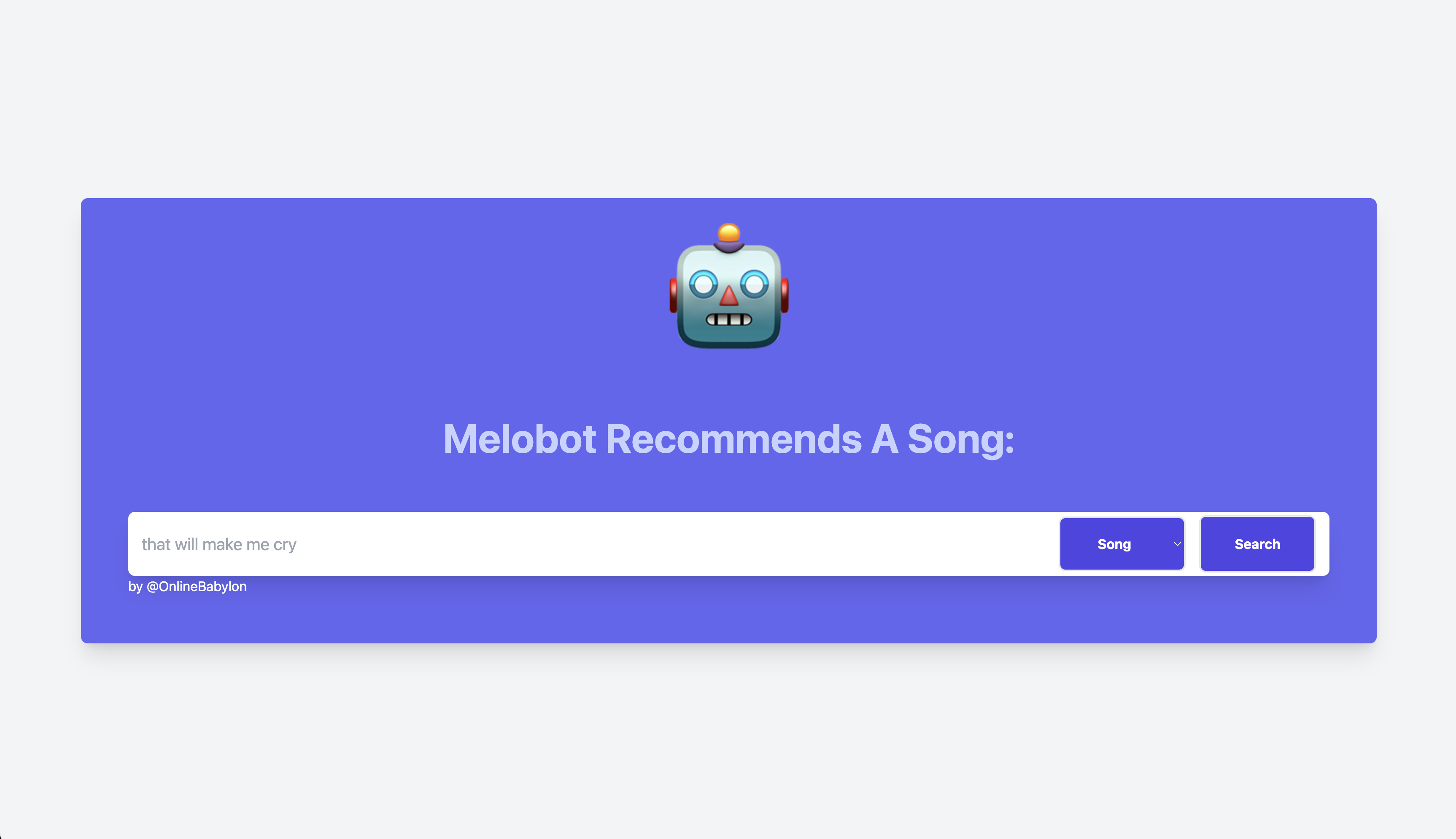 Melobot - screen 1