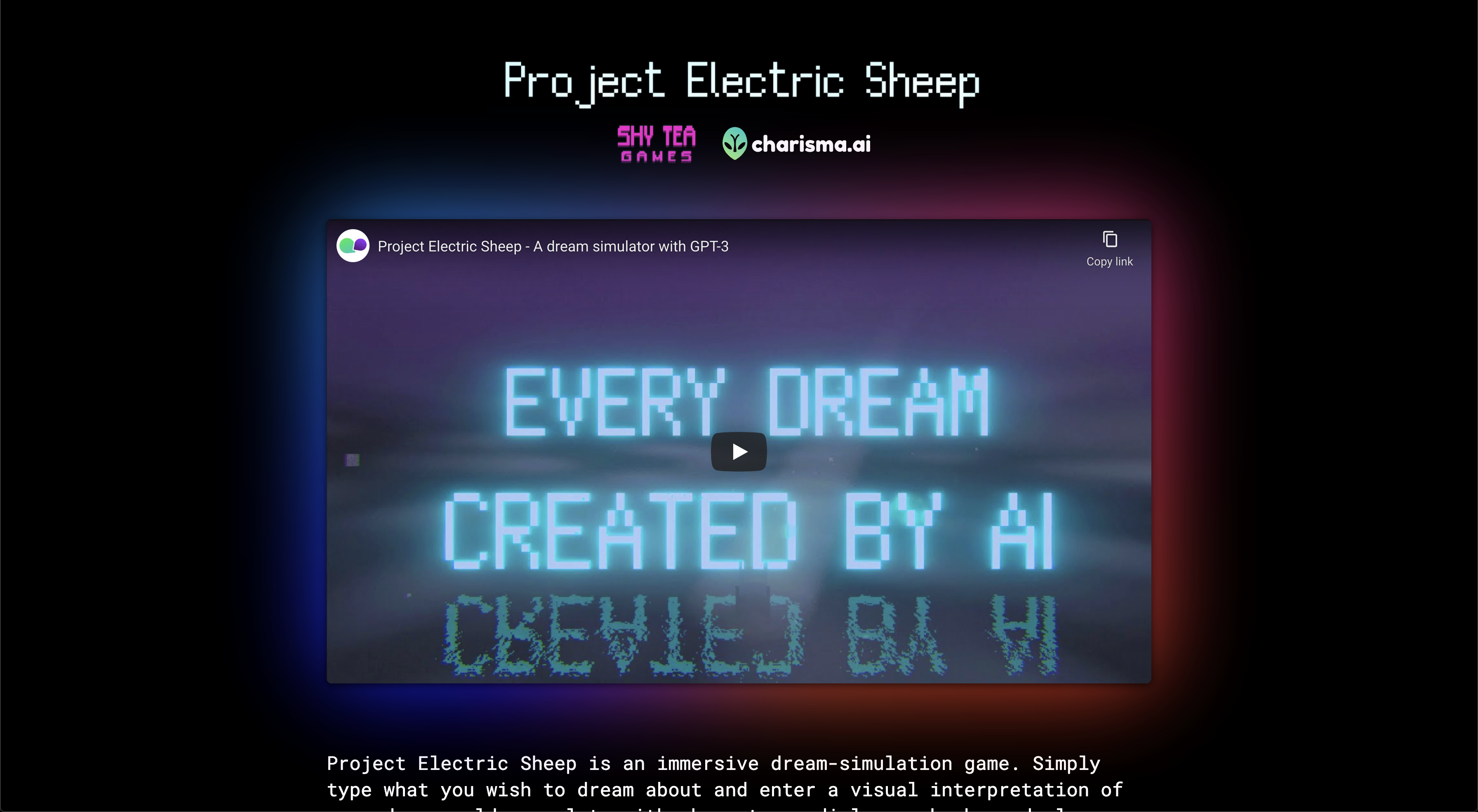 Project Electric Sheep - screen 1